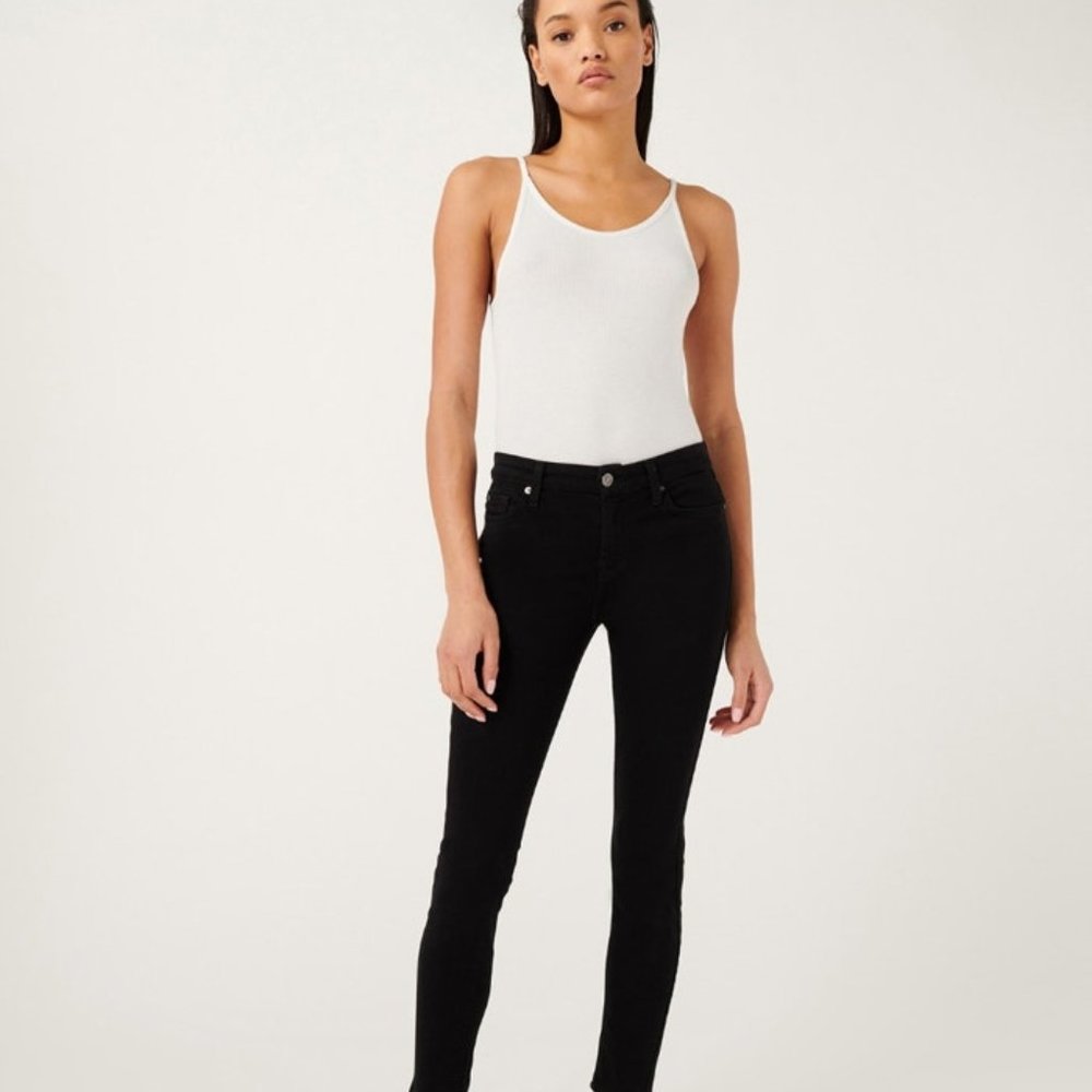 7 FOR ALL MANKIND Roxanne Bair' Black Jeans